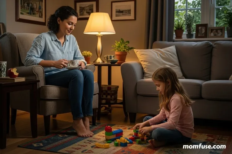 A parent quietly observing shifts in a child’s daily habits.