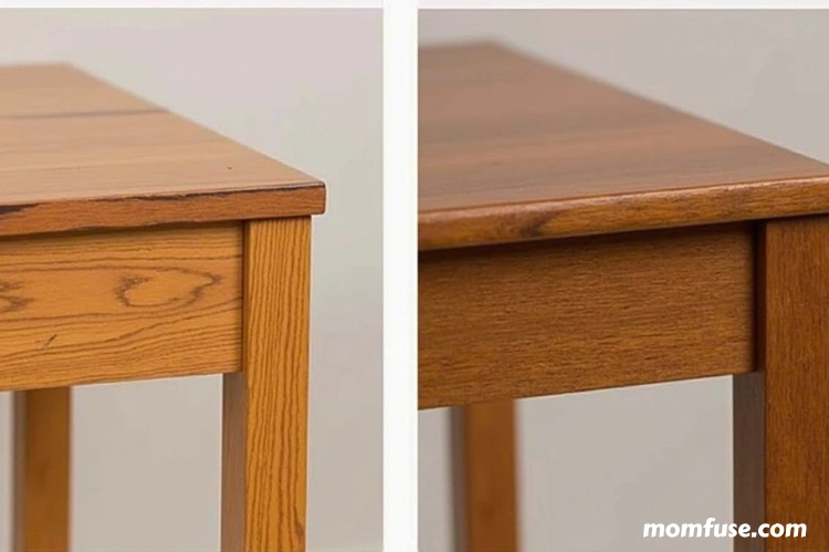 A side-by-side comparison of two furniture pieces