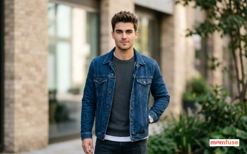 young man with sharp eyes and confident look, casual modern outfit, natural lighting.