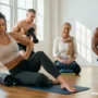 Modern lifestyle wellness concept, diverse people using professional recovery tools.