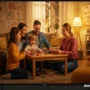A vibrant thumbnail showing a TV screen with a family video in full screen.